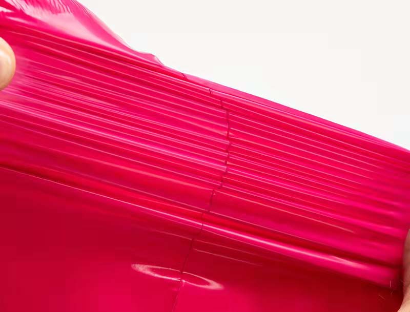 乐东玫红色快递袋-05